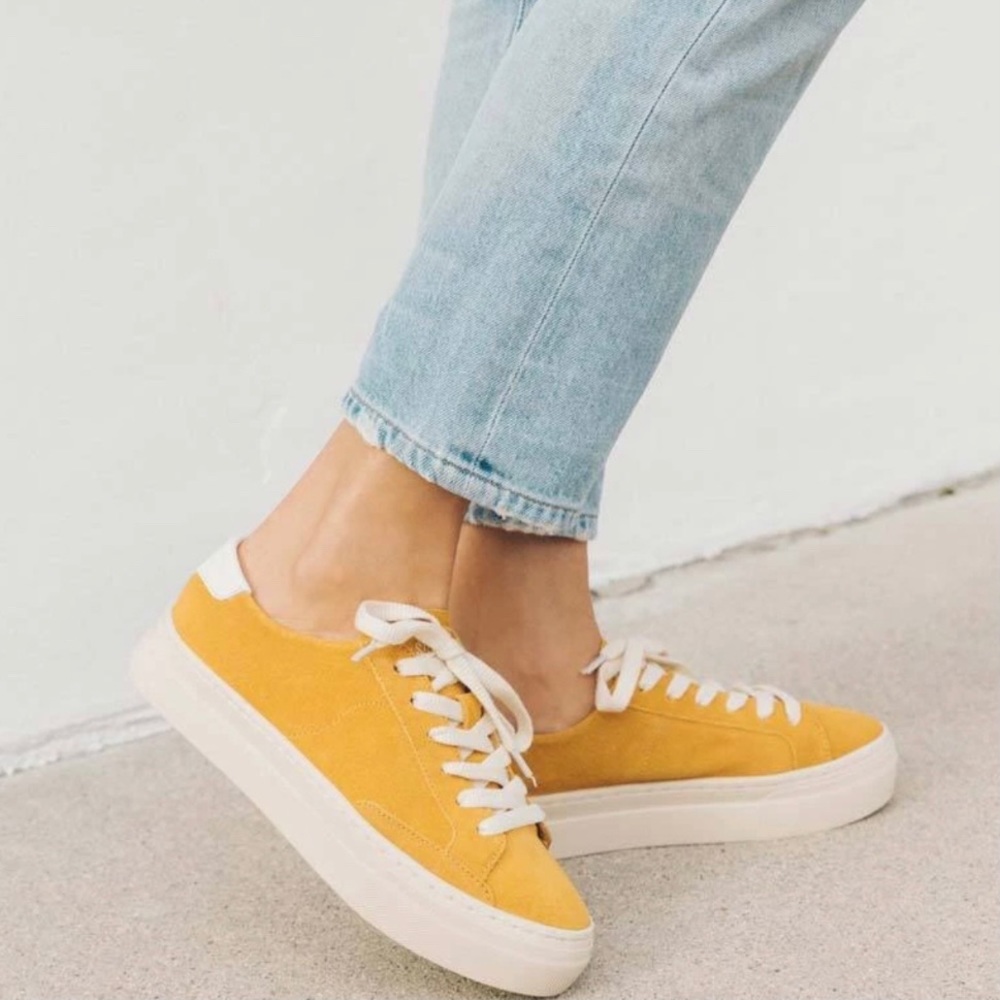 Soludos Ibiza Platform Sneaker Marigold Size US 5